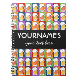 Cuaderno BeER Bar Pop Art personalizado portátil