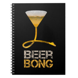 Cuaderno Beer bong para vacaciones de primavera y una fiest