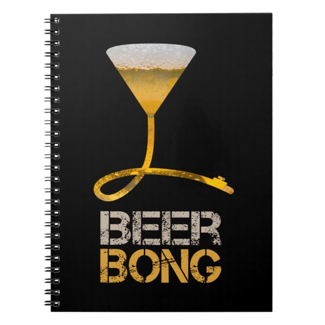 Cuaderno Beer bong para vacaciones de primavera y una fiest (Frente)