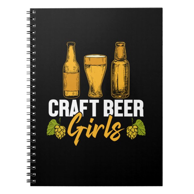 Cuaderno Beer Drinker Craft Beer Chicas Cumpleaños (Frente)
