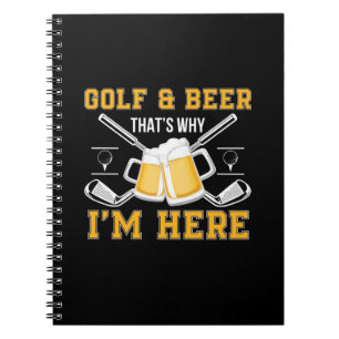 Cuaderno Beer Drinker Golf And Beer Cumpleaños