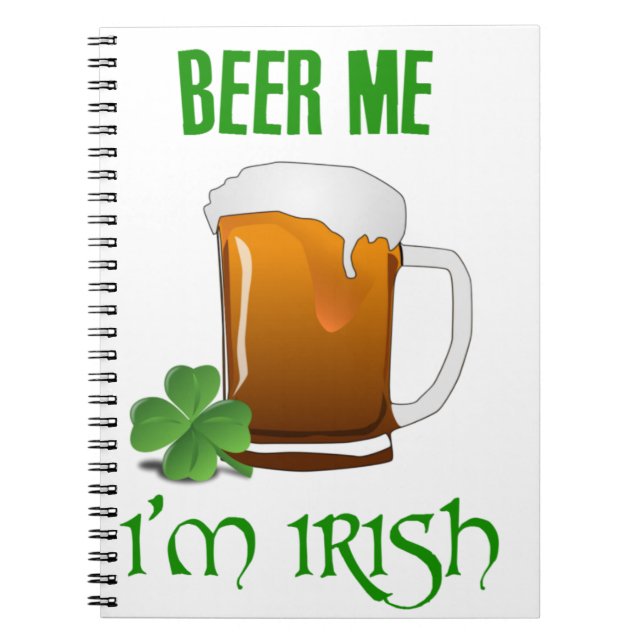 Cuaderno Beer Me Soy Irlandés (Frente)