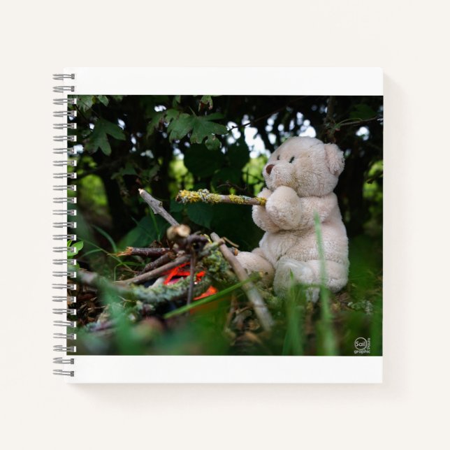 Cuaderno Beertje dat bij kampvuur zit. (Anverso)