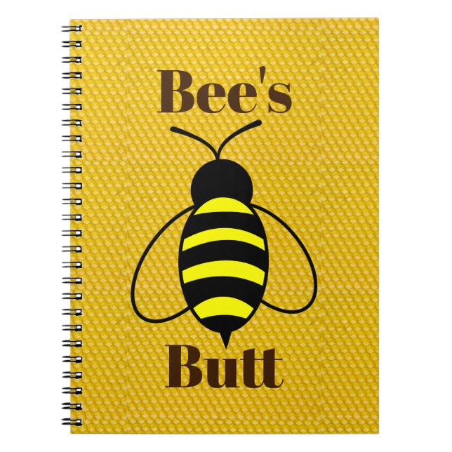 Cuaderno Bee's Butt Notebook (Frente)