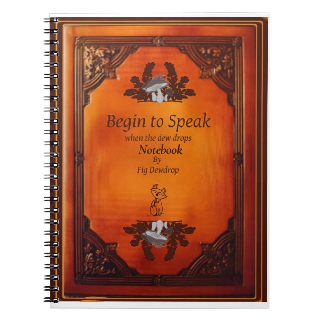 Cuaderno Begin to Speak Notebook (Frente)