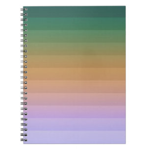 Cuaderno Bei verde gris oscuro degradado suave borroso