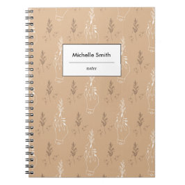 Cuaderno Beige bohemiano místico
