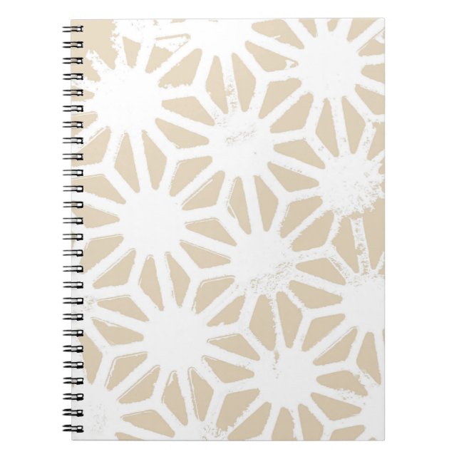 Cuaderno Beige geometric pattern (Frente)