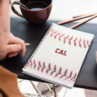 Cuaderno Béisbol Aspecto Personalizado Portátil Espiral