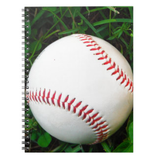 Cuaderno Béisbol blanco con tintes rojos