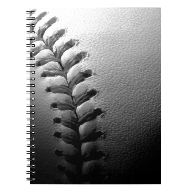 Cuaderno Béisbol blanco y negro (Frente)