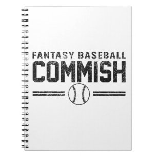Cuaderno Béisbol Commish de la fantasía