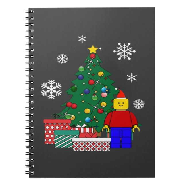 Cuaderno Béisbol del árbol de Navidad (Frente)