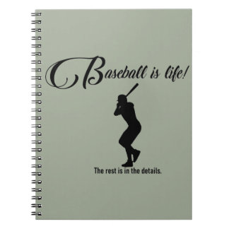 Cuaderno Béisbol Diario Libro Bloc de notas El béisbol es l