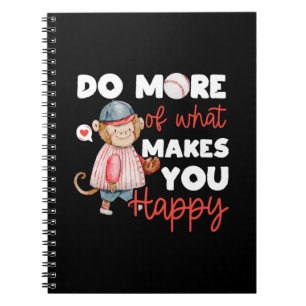 Cuaderno Béisbol: Haz más de lo que te hace feliz