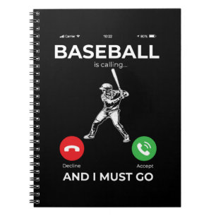 Cuaderno Béisbol Jugador de Béisbol Pitcher Catcher Baseman