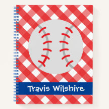 Béisbol Personalizado de Gingham Espiral