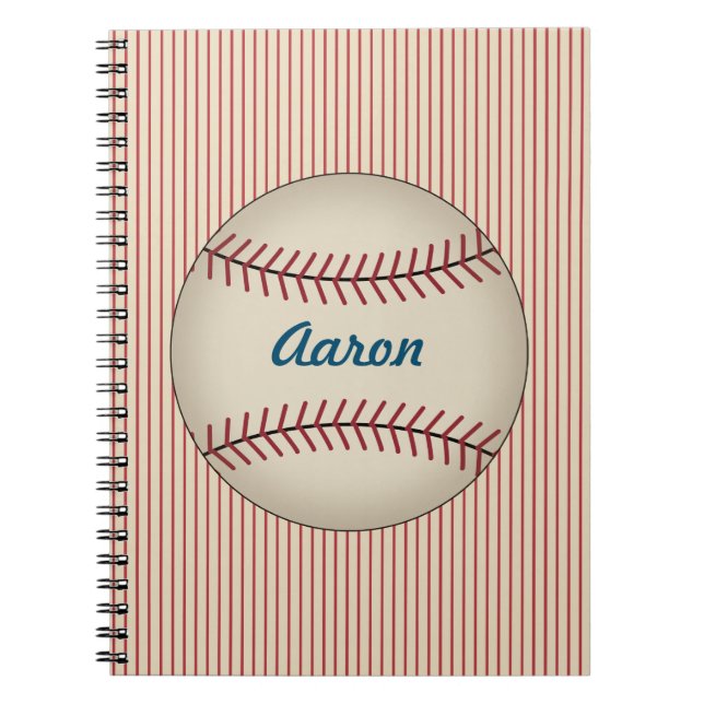 Cuaderno Béisbol portátil personalizado (Frente)