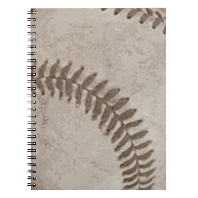 Cuaderno Béisbol Sepia Vintage (Frente)