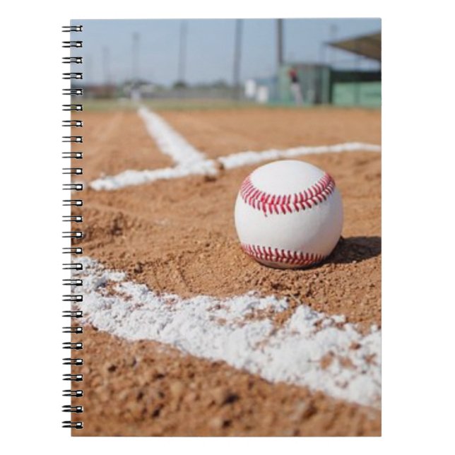 Cuaderno Béisbol y campo de béisbol (Frente)