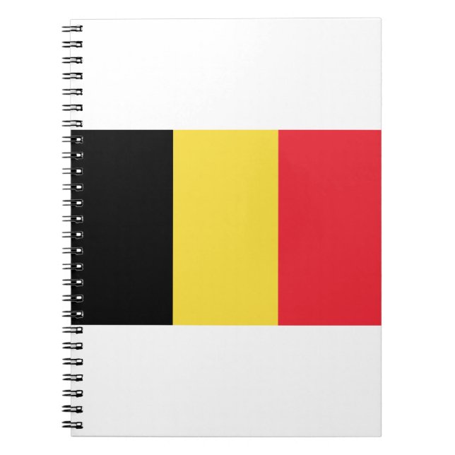 Cuaderno Belgien - Belgique - België - Bandera de Bélgica (Frente)