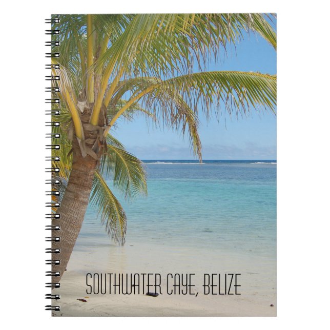 Cuaderno Belice Barrier Reef Tropical Caribbean Seascape (Frente)