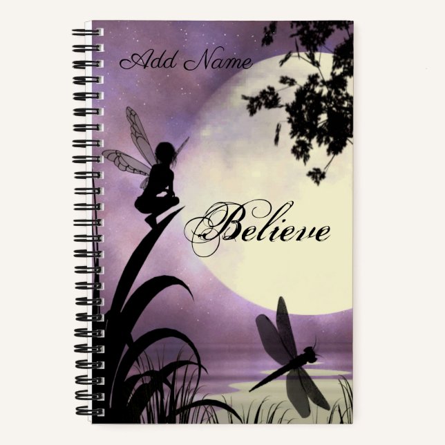 Cuaderno Believe fairy bullet journal Spiral Notebook (Anverso)