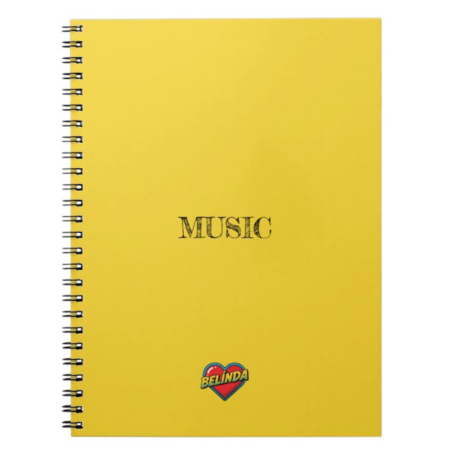 Cuaderno Belinda Corazón Amarillo (Frente)