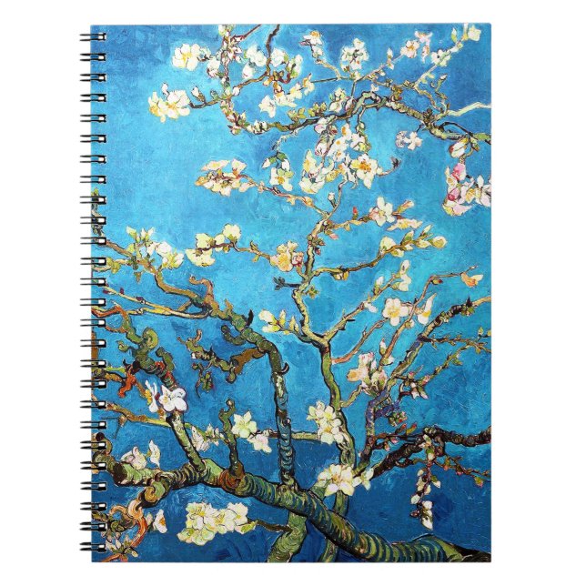 Cuaderno Bella Artes de Van Gogh, un árbol de almendras bri (Frente)