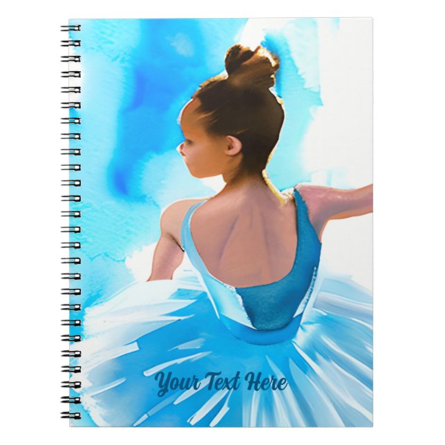 Cuaderno Bella Ballerina Joven en Azul (Frente)