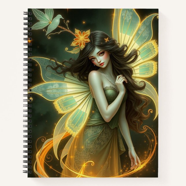 Cuaderno Bella Batería Fantasía Fairy Art Notebook (Anverso)