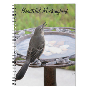 Cuaderno Bella Bloc de notas de Baño de Aves de Mockingbird
