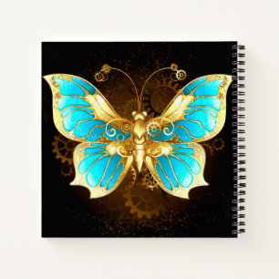 Cuaderno Bella Bloc de notas de mariposa azul