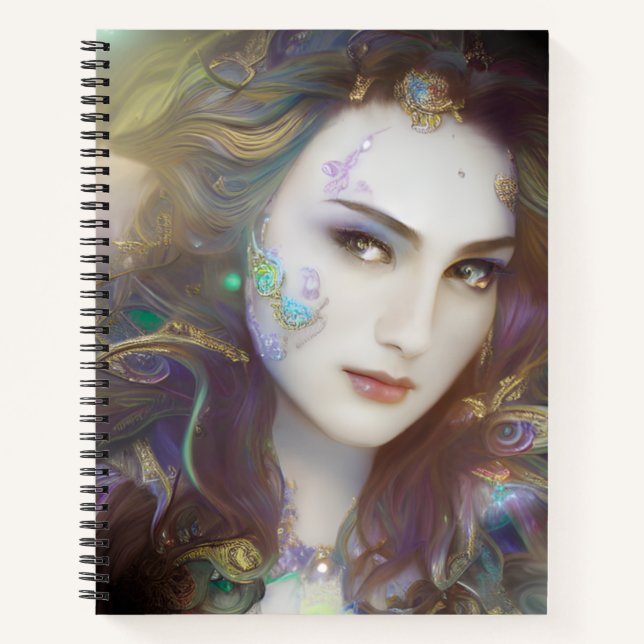 Cuaderno Bella Bloc de notas espiral para mujer (Anverso)