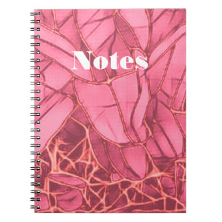 Cuaderno Bella computadora portátil con flores magenta