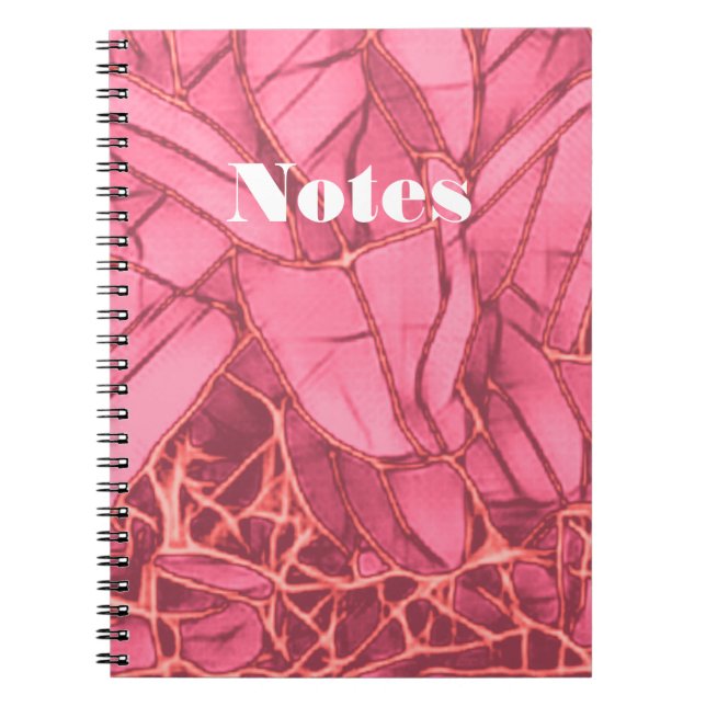 Cuaderno Bella computadora portátil con flores magenta (Frente)