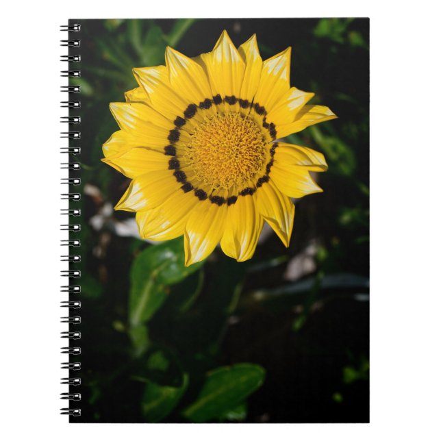 Cuaderno Bella computadora portátil de flores amarillas (Frente)