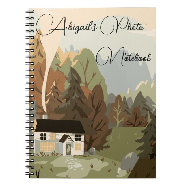 Cuaderno Bella computadora portátil de fotografía de bosque (Frente)