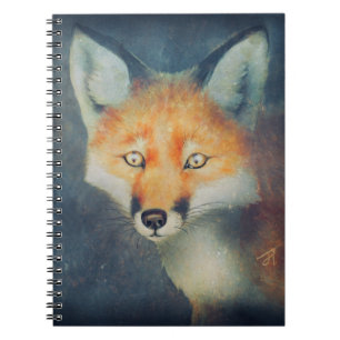 Cuaderno Bella espiral de arte Fox atada