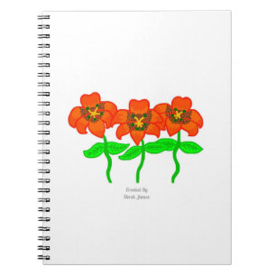 Cuaderno Bella foto portátil espiral de Tiger Lilies