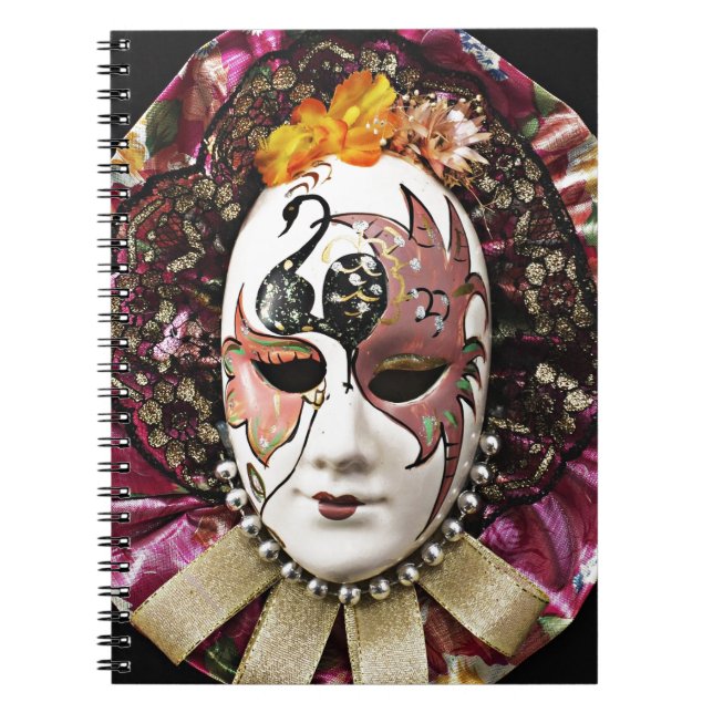 Cuaderno Bella máscara masculina de carnaval (Frente)