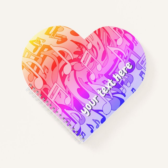 Cuaderno Bella música Happy Colours Lively Musical Notes (Anverso)