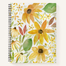 Cuaderno Bella portátil girasol