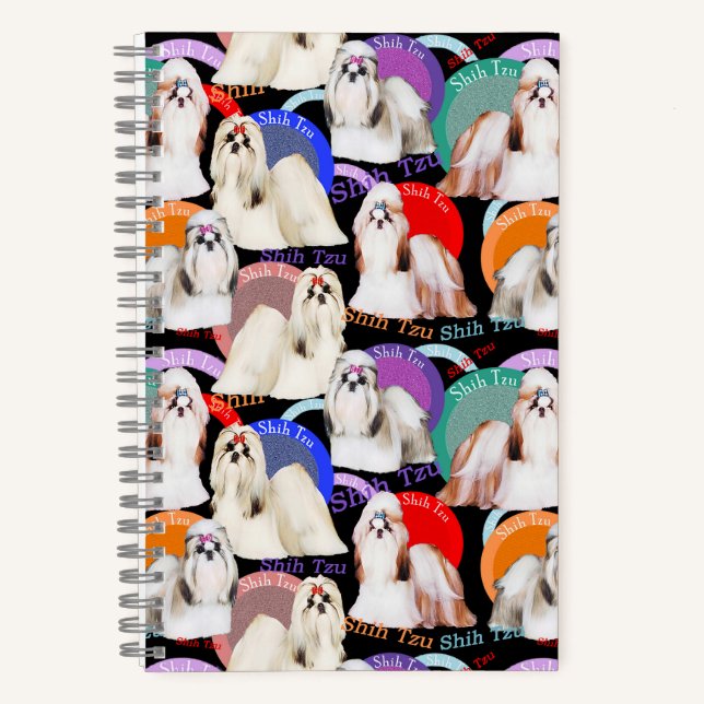 Cuaderno Bella Shih Tzu Bloc de notas en espiral (Anverso)