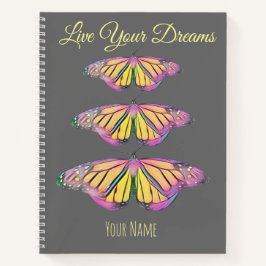 Cuaderno Bellas mariposas personalizadas para portátiles Pa
