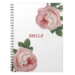 Cuaderno Bellas rosas rosas blancas