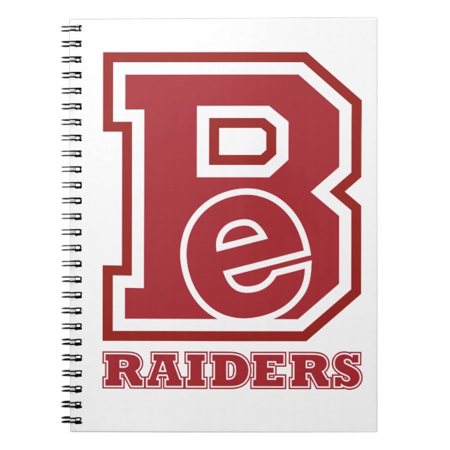 Cuaderno .Bellefonte Raiders Be Spiral Notebook (Frente)