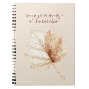 Cuaderno Belleza de Hoja de Oro Crema Marfil