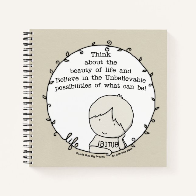 Cuaderno Belleza de la vida (Anverso)