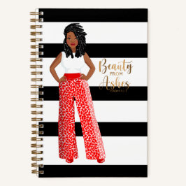 Cuaderno Belleza del bloc de notas en espiral de cenizas 